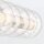 LED Wandleuchte Chrom B: 96,7 cm IP44 Kugelschirm Metall Glas