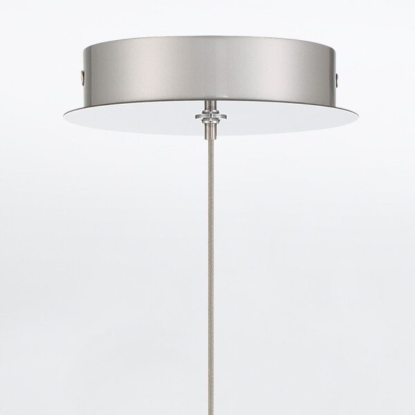 LED Pendelleuchte Kugelschirm Ø 22 cm Glas Metall 3000 K
