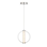 LED Pendelleuchte Kugelschirm Ø 22 cm Glas Metall...