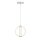 LED Pendelleuchte Kugelschirm Ø 22 cm Glas Metall 3000 K