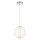 LED Pendelleuchte Kugelschirm Ø 22 cm Glas Metall 3000 K