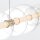 Hängelampe LED B: 142,1 cm groß Metall Glas in Gold