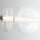 Hängelampe LED B: 142,1 cm groß Metall Glas in Gold