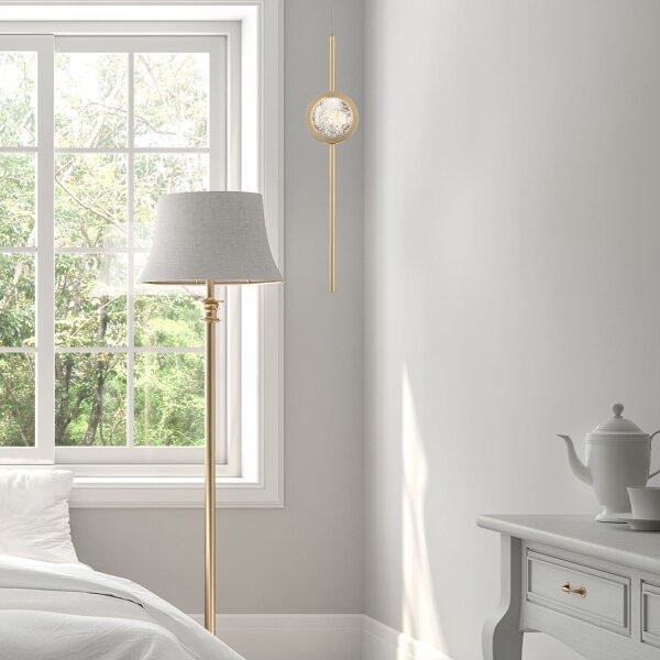 Hängeleuchte LED Metall Glas H: max. 264,5 cm 3000 K