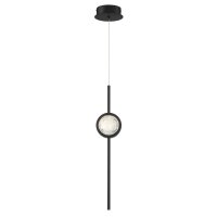 LED Hängelampe Schwarz H: max. 2,6 m Modern Metall Glas