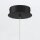 LED Hängelampe Schwarz H: max. 2,6 m Modern Metall Glas