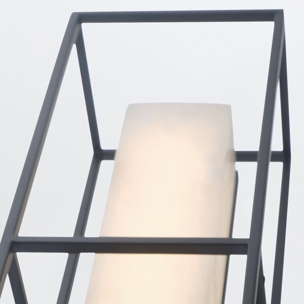 LED Wandleuchte Alabaster Metall 3000 K H: 61 cm IP44 Bad
