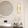 Badezimmerleuchte LED Metall Alabaster H: 40,6 cm IP44