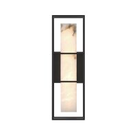LED Wandlampe Bad Alabaster Metall H: 40,6 cm IP44 3000 K