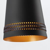 Wandlampe Metall verstellbar Schwarz Braun Retro E27