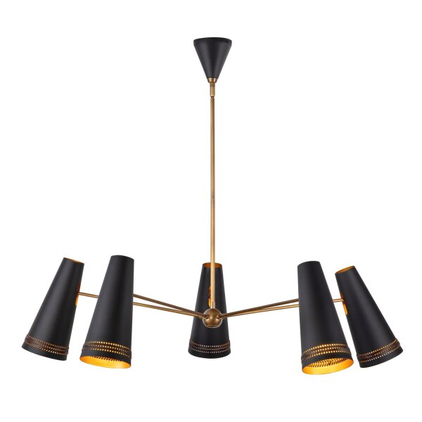 Pendelleuchte Metall 114,3 cm breit H: max. 157,7 cm