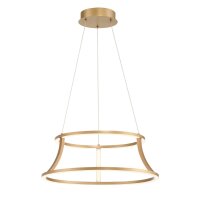Pendelleuchte LED rund D: 51 cm Metall in Gold...