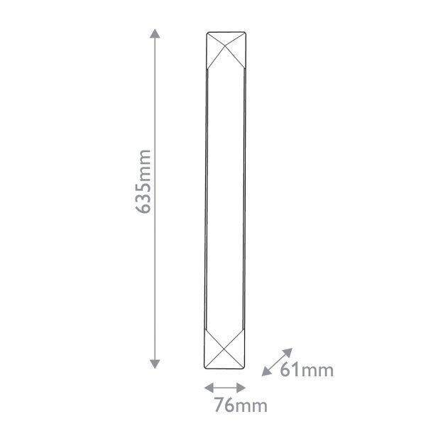 Wandleuchte LED H: 63,5 cm Metall Alabaster 3000 K