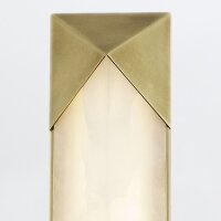 LED Wandleuchte Metall Alabaster 63,5 cm Messing Antik...