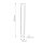 LED Wandleuchte Metall Alabaster 63,5 cm Messing Antik Weiß