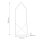 LED Wandleuchte Metall Alabaster H: 30,5 cm Bronze Antik Weiß