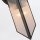 Wandleuchte Art Déco H: 38,4 cm 2x E27 Metall Glas