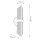 Wandleuchte Art Déco H: 38,4 cm 2x E27 Metall Glas