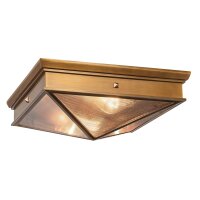Deckenleuchte Metall Glas B: 37,1 cm 2x E27 Art Déco
