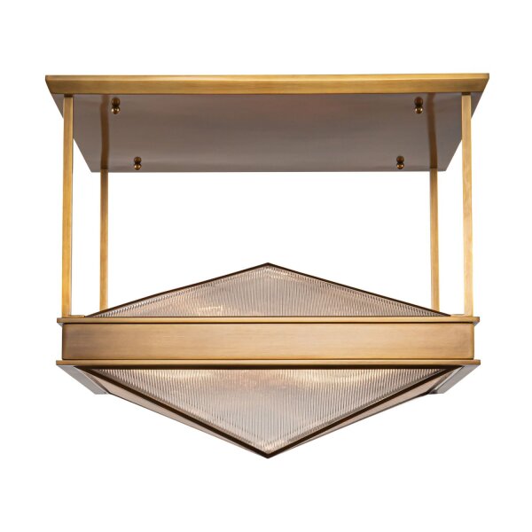 Deckenleuchte Metall Glas 48,3 cm breit 4xE17 Art Déco