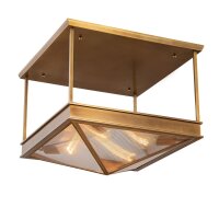 Deckenleuchte Metall Glas 48,3 cm breit 4xE17 Art...