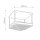 Deckenleuchte Metall Glas 48,3 cm breit 4xE17 Art Déco