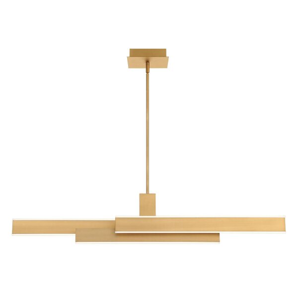 LED Pendelleuchte Metall in Gold B: 114,5 cm Modern Design