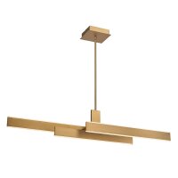 LED Pendelleuchte Metall in Gold B: 114,5 cm Modern Design