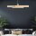 LED Pendelleuchte Metall in Gold B: 114,5 cm Modern Design