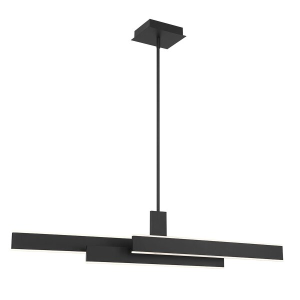 LED Hängelampe Schwarz B: 114,5 cm Metall Modern 3000K