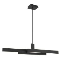 LED Hängelampe Schwarz B: 114,5 cm Metall Modern 3000K