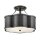 Deckenlampe Metall Glas 45,7 cm breit 3x E27 Vintage ARVID