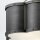 Deckenlampe Metall Glas 45,7 cm breit 3x E27 Vintage ARVID