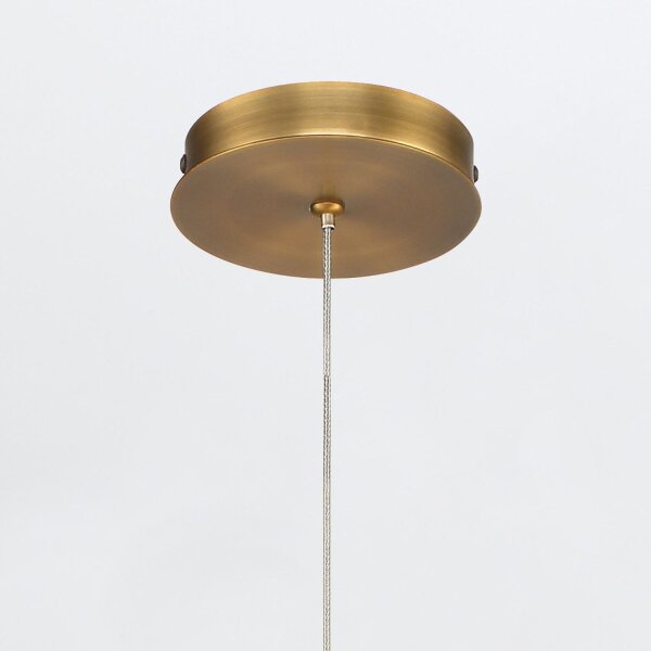 LED Pendelleuchte Glas Metall B: 13 cm 3000 K 810 lm Modern