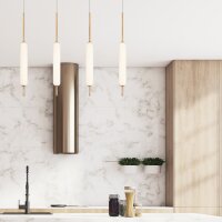LED Pendelleuchte Glas Metall B: 13 cm 3000 K 810 lm Modern