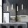 LED Hängeleuchte Metall Glas H: max. 303,5 cm 3000 K