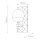 Wandlampe Metall Glas IP44 30,5 cm hoch E14 Badezimmer