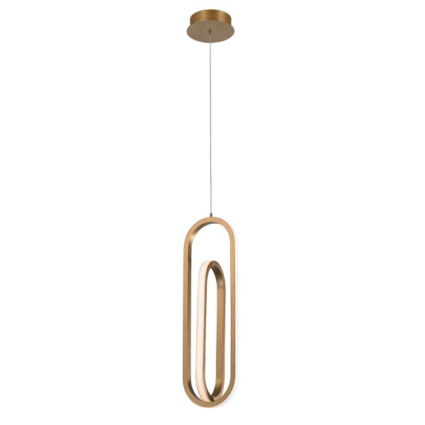 LED Pendelleuchte Metall 21 cm breit H: max. 209,5 cm