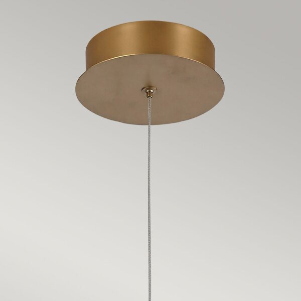 LED Pendelleuchte Metall 21 cm breit H: max. 209,5 cm