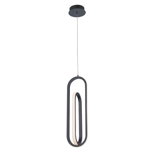 LED Hängelampe Schwarz B: 21 cm H: max. 209,5 cm Metall
