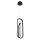 LED Hängelampe Schwarz B: 21 cm H: max. 209,5 cm Metall