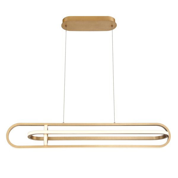 LED Hängeleuchte in Gold B: 107,1 cm 3000 K Metall Modern
