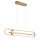 LED Hängeleuchte in Gold B: 107,1 cm 3000 K Metall Modern