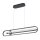 LED Hängelampe Modern B: 107,1 cm Schwarz 3000 K Metall