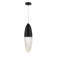 Hängelampe Metall Glas B: 16,5 cm inkl. GU10 LED...