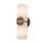 Up Down Wandleuchte Bad IP44 in Gold Antik Weiß H: 41,9 cm