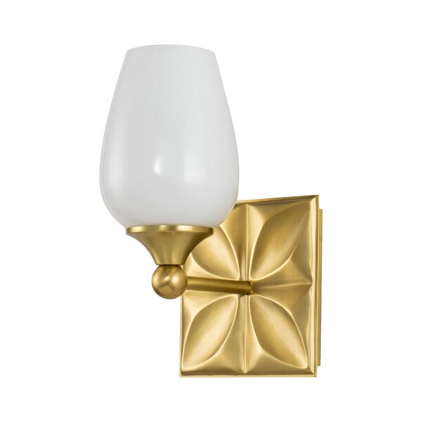 Wandlampe Metall Glas 26,7 cm hoch IP44 E27 Badezimmer