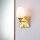 Wandlampe Metall Glas 26,7 cm hoch IP44 E27 Badezimmer