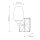 Wandlampe Metall Glas 26,7 cm hoch IP44 E27 Badezimmer