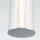 LED Wandlampe Bad Metall Glas IP44 H: 50,5 cm 3000 K Chrom